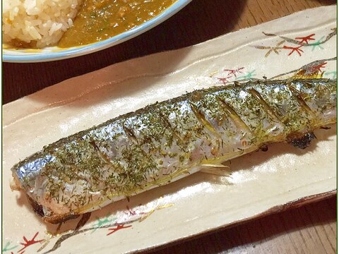 秋刀魚（さんま）の塩焼きハーブ風味